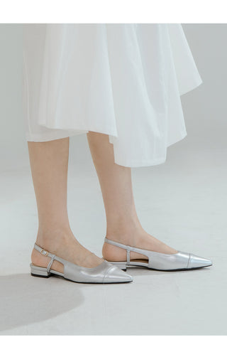 Leond Slingback Flat Shoes 2cm