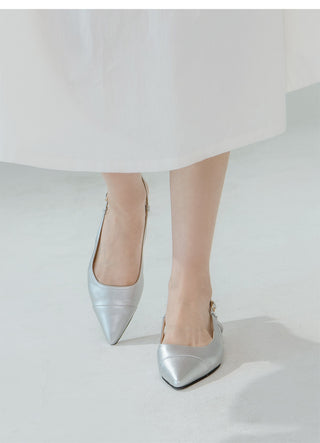Leond Slingback Flat Shoes 2cm