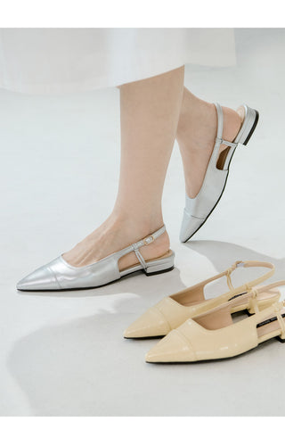 Leond Slingback Flat Shoes 2cm