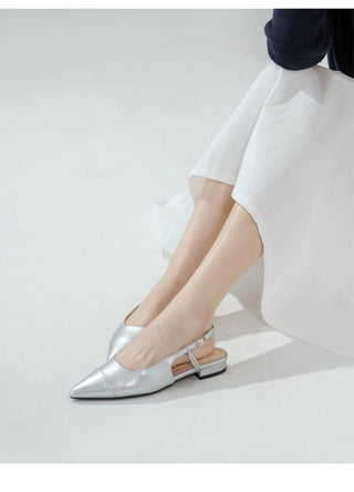 Leond Slingback Flat Shoes 2cm