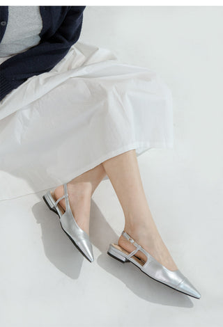 Leond Slingback Flat Shoes 2cm