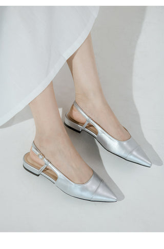 Leond Slingback Flat Shoes 2cm