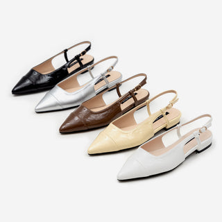 Leond Slingback Flat Shoes 2cm
