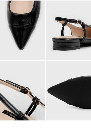 Leond Slingback Flat Shoes 2cm