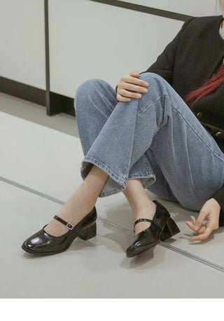 Clarkson Mary Jane Mid-heel Pumps 5cm