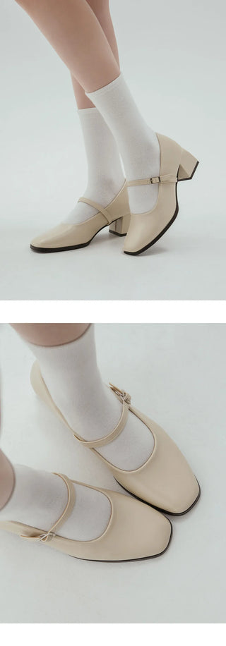 Clarkson Mary Jane Mid-heel Pumps 5cm