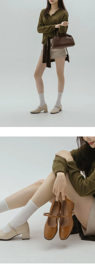 Clarkson Mary Jane Mid-heel Pumps 5cm