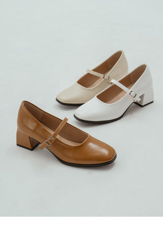 Clarkson Mary Jane Mid-heel Pumps 5cm