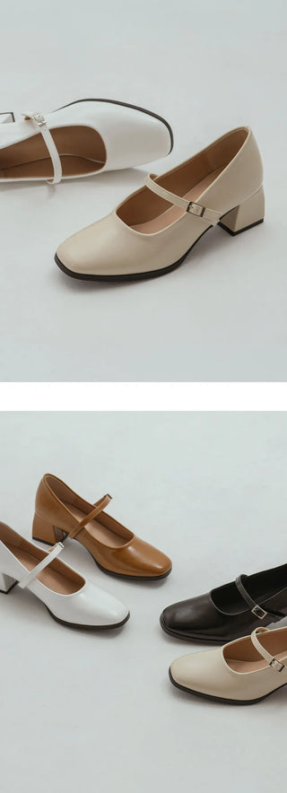 Clarkson Mary Jane Mid-heel Pumps 5cm