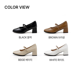 Clarkson Mary Jane Mid-heel Pumps 5cm