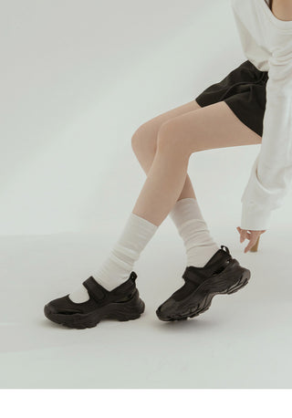 Cream Tea Mary Jane Sneakers 5cm