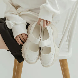Cream Tea Mary Jane Sneakers 5cm