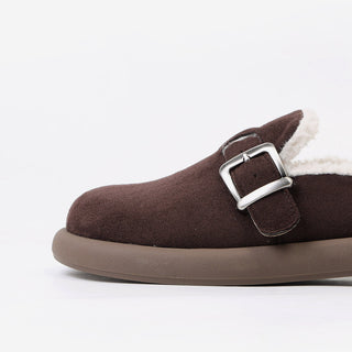 Basic Item Steady Lasni Fur-lined Rubber Sole Fur Slippers 3cm