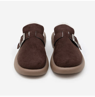 Basic Item Steady Lasni Fur-lined Rubber Sole Fur Slippers 3cm