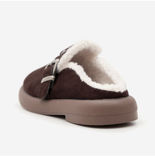 Basic Item Steady Lasni Fur-lined Rubber Sole Fur Slippers 3cm