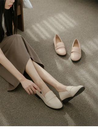 Ken's Egg Toe Penny Loafers 3cm