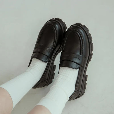 Lorenze Platform Flats Loafers 5cm