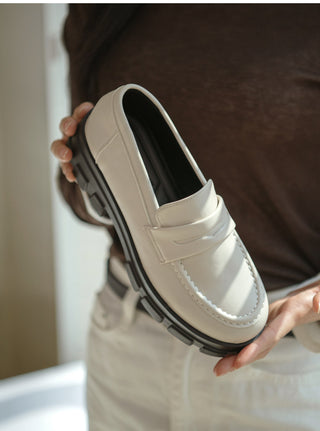 Lorenze Platform Flats Loafers 5cm