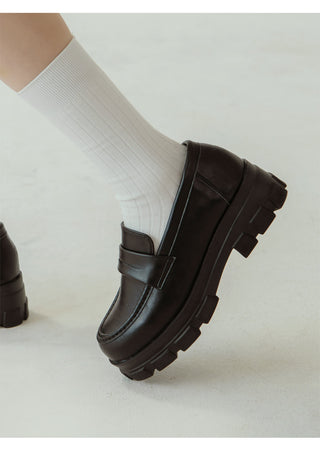 Lorenze Platform Flats Loafers 5cm