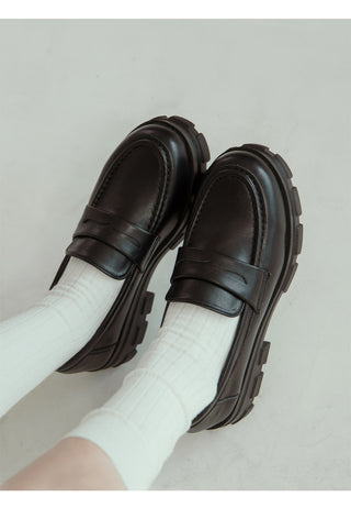 Lorenze Platform Flats Loafers 5cm
