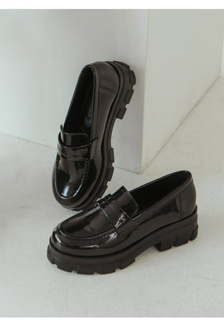 Lorenze Platform Flats Loafers 5cm