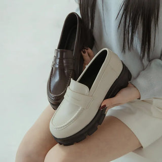 Lorenze Platform Flats Loafers 5cm