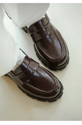 Lorenze Platform Flats Loafers 5cm