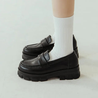 Lorenze Platform Flats Loafers 5cm