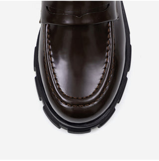 Lorenze Platform Flats Loafers 5cm