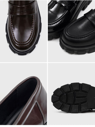 Lorenze Platform Flats Loafers 5cm