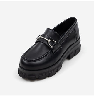 Longy Rough Sole Chain Loafers 5cm