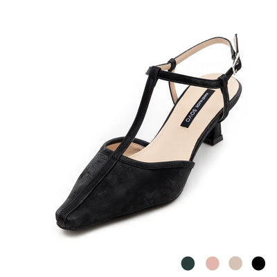 Rialto T-Strap Mid-Heel Sandals 5cm