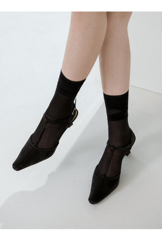 Rialto T-Strap Mid-Heel Sandals 5cm