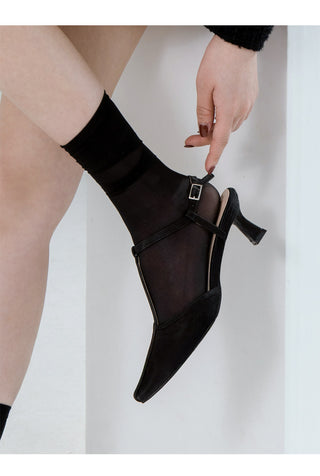 Rialto T-Strap Mid-Heel Sandals 5cm