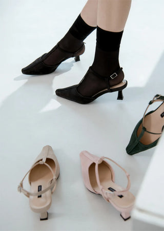 Rialto T-Strap Mid-Heel Sandals 5cm