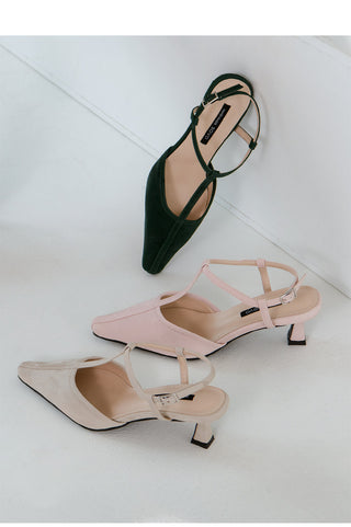 Rialto T-Strap Mid-Heel Sandals 5cm