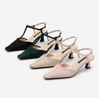 Rialto T-Strap Mid-Heel Sandals 5cm