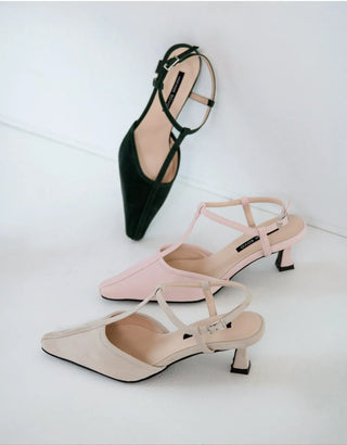 Rialto T-Strap Mid-Heel Sandals 5cm