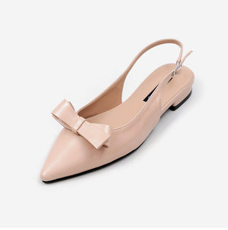 Jelit Ribbon Slingback Flat Shoes 2cm
