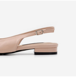 Jelit Ribbon Slingback Flat Shoes 2cm