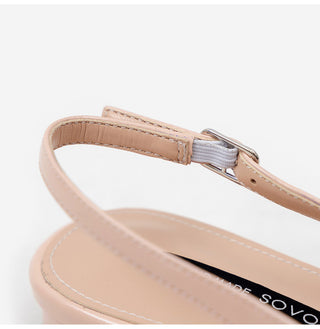 Jelit Ribbon Slingback Flat Shoes 2cm