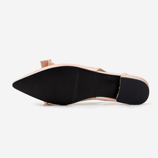Jelit Ribbon Slingback Flat Shoes 2cm
