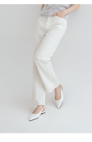 Bekaz Patent Slingback Flat Shoes 2cm