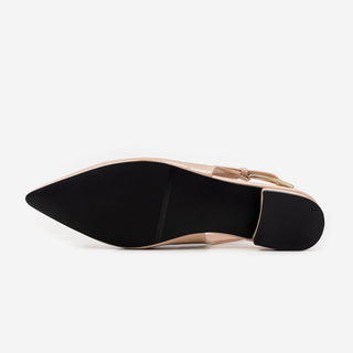 Bekaz Patent Slingback Flat Shoes 2cm