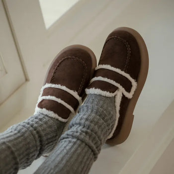 All Winter Long STEADY Sinus Fur-lined Loafers Mules Slippers 3cm
