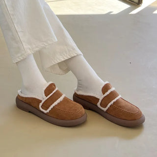 All Winter Long STEADY Sinus Fur-lined Loafers Mules Slippers 3cm