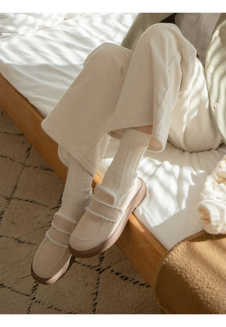 All Winter Long STEADY Sinus Fur-lined Loafers Mules Slippers 3cm