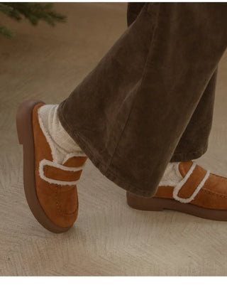 All Winter Long STEADY Sinus Fur-lined Loafers Mules Slippers 3cm