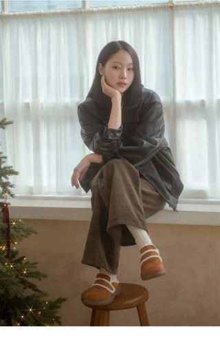 All Winter Long STEADY Sinus Fur-lined Loafers Mules Slippers 3cm