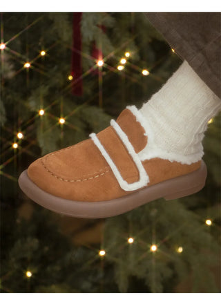 All Winter Long STEADY Sinus Fur-lined Loafers Mules Slippers 3cm